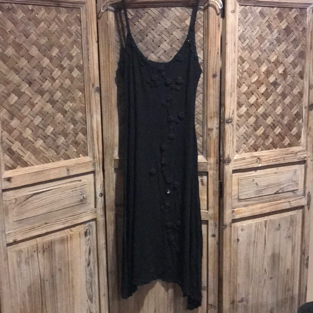 Ariella black knit tank dress